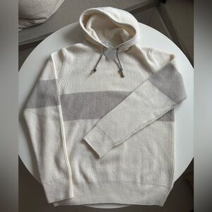 Eleventy 100% Ribbed Cashmere hoodie